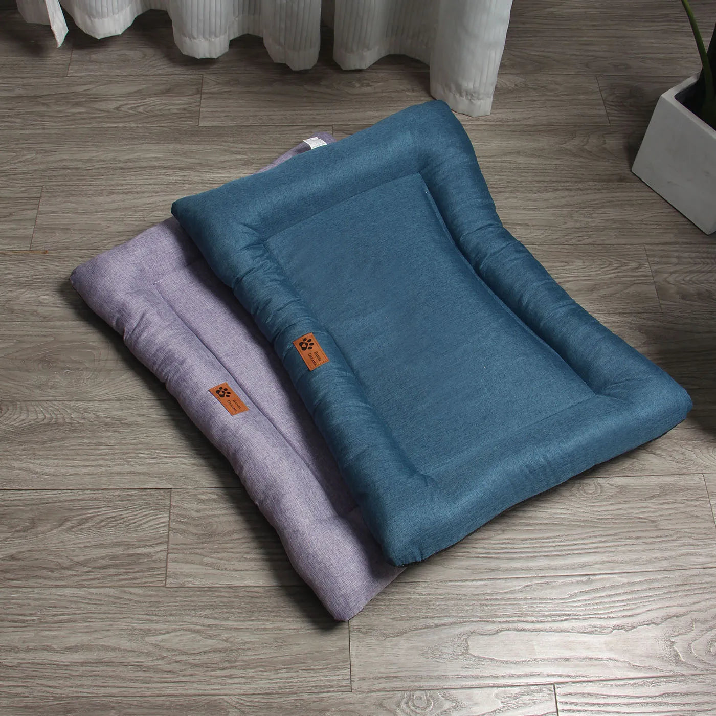 New Square Dog Bed, All-season Pet Bed, Cat Bed, Summer Cotton and Linen Breathable Pet Pad Dog Cooling Mat Oasis Select