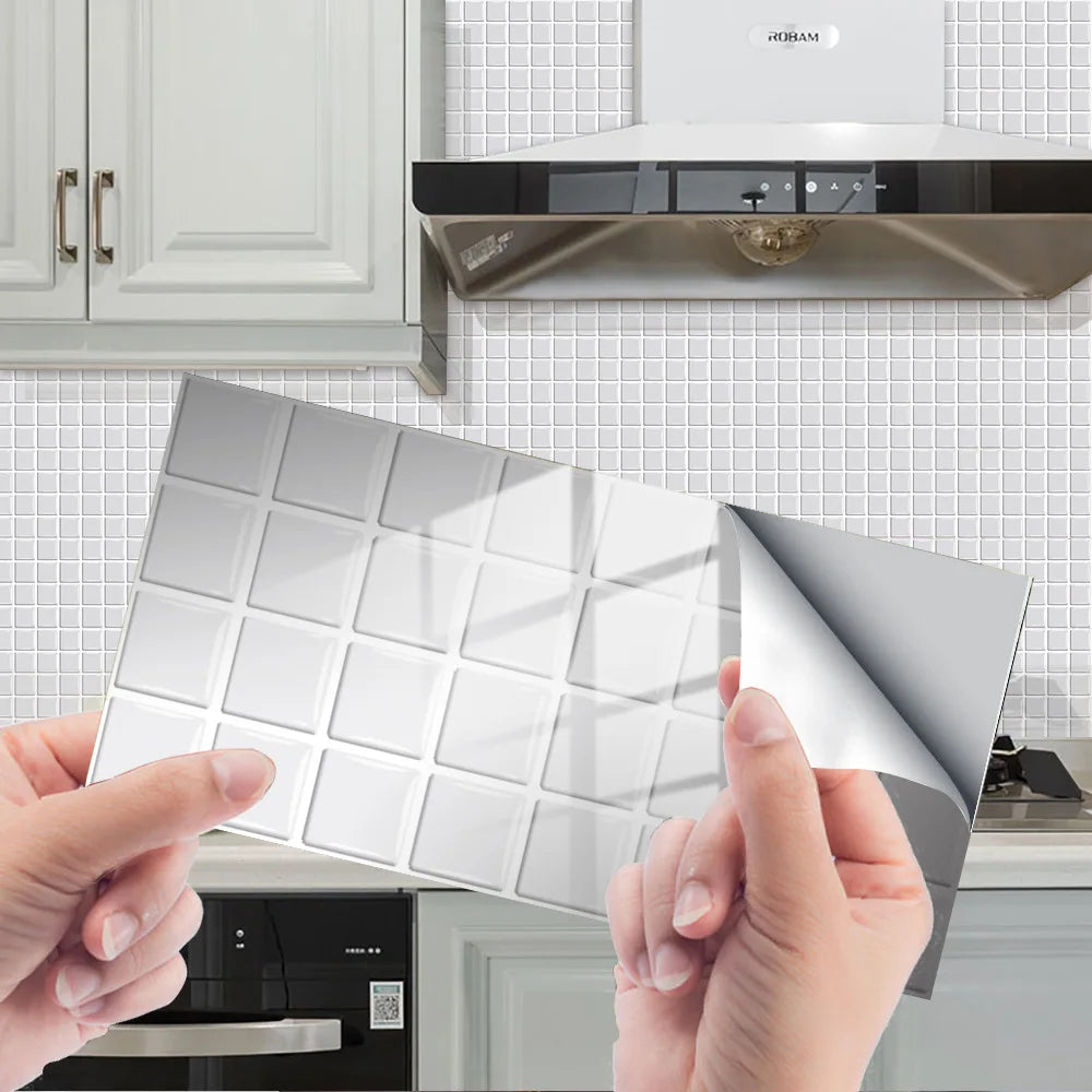Home renovation crystal ceramic tile paste self-adhesive floor paste kitchen oil proof decoration sticker tile paste decoration Oasis Select KIT064 10cm x 20cm-24pcs