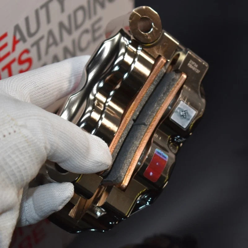 Motorcycle brake CNC caliper GP4RX nickel-plated 7075 aluminum alloy 32mm piston 100mm locking point Oasis Select