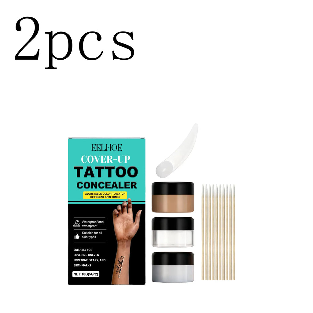 Tattoo Concealer Kit – Full Coverage Body Makeup, All Skin Types Body Tattoo Concealer Oasis Select 2set