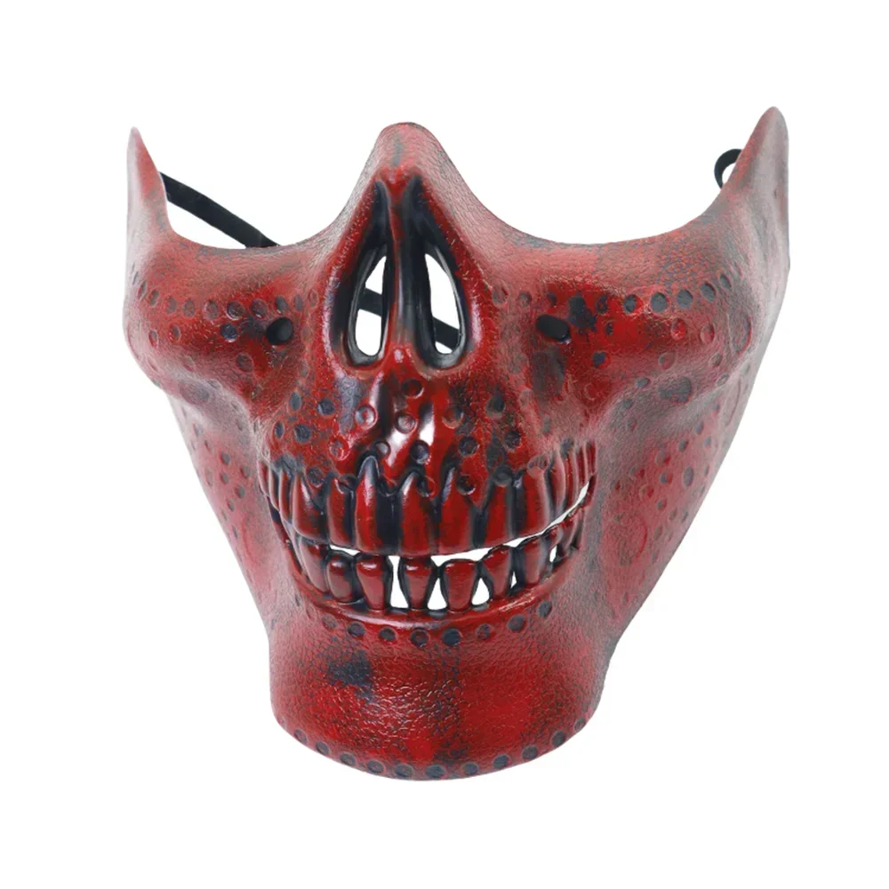 Halloween Skeleton Warrior Half Face Mask | Skull Cosplay
