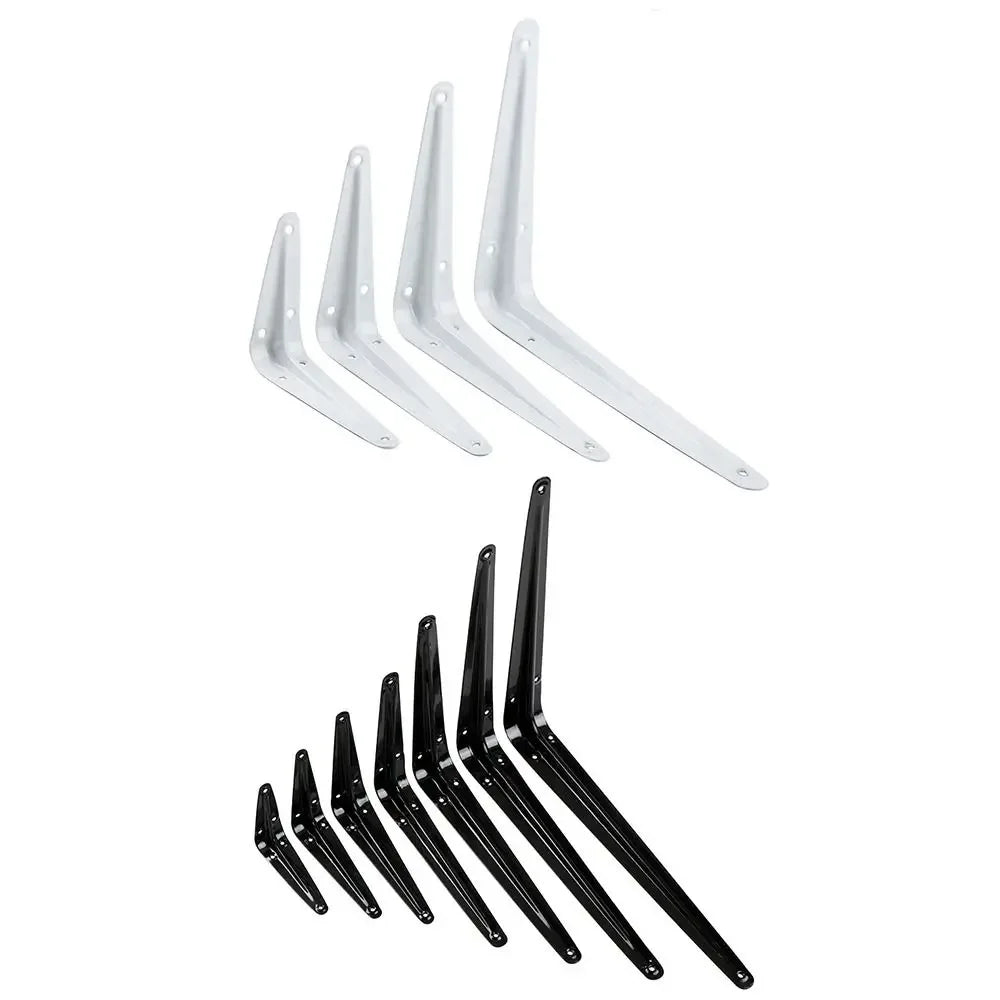 Metal Triangular Wall Bracket L-Shape Corner Shelf Support 4–14"