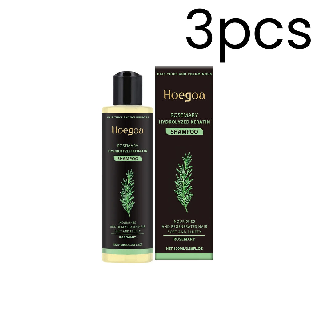 Hoegoa Rosemary Keratin Shampoo – Anti-Frizz & Hair Repair Keratin Hair Shampoo Oasis Select 3pcs