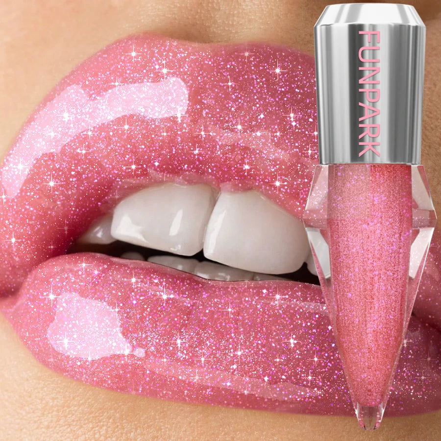 FUNPARK 8-Color Glitter Shimmer Lip Gloss | Diamond Lipstick