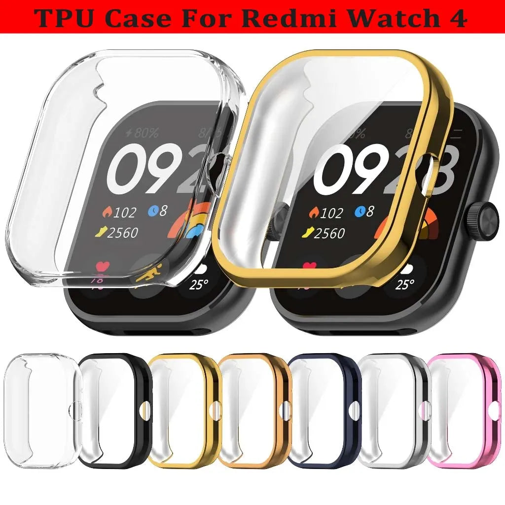 TPU Case for Xiaomi Redmi Watch 4 – Slim Full Bumper Cover Smartwatch Case Oasis Select
