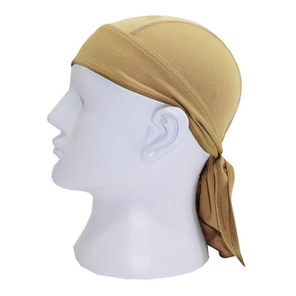 Quick-Dry Cycling Cap & Headband Bandana | UV Protection Cycling Headband Cap Oasis Select Khaki