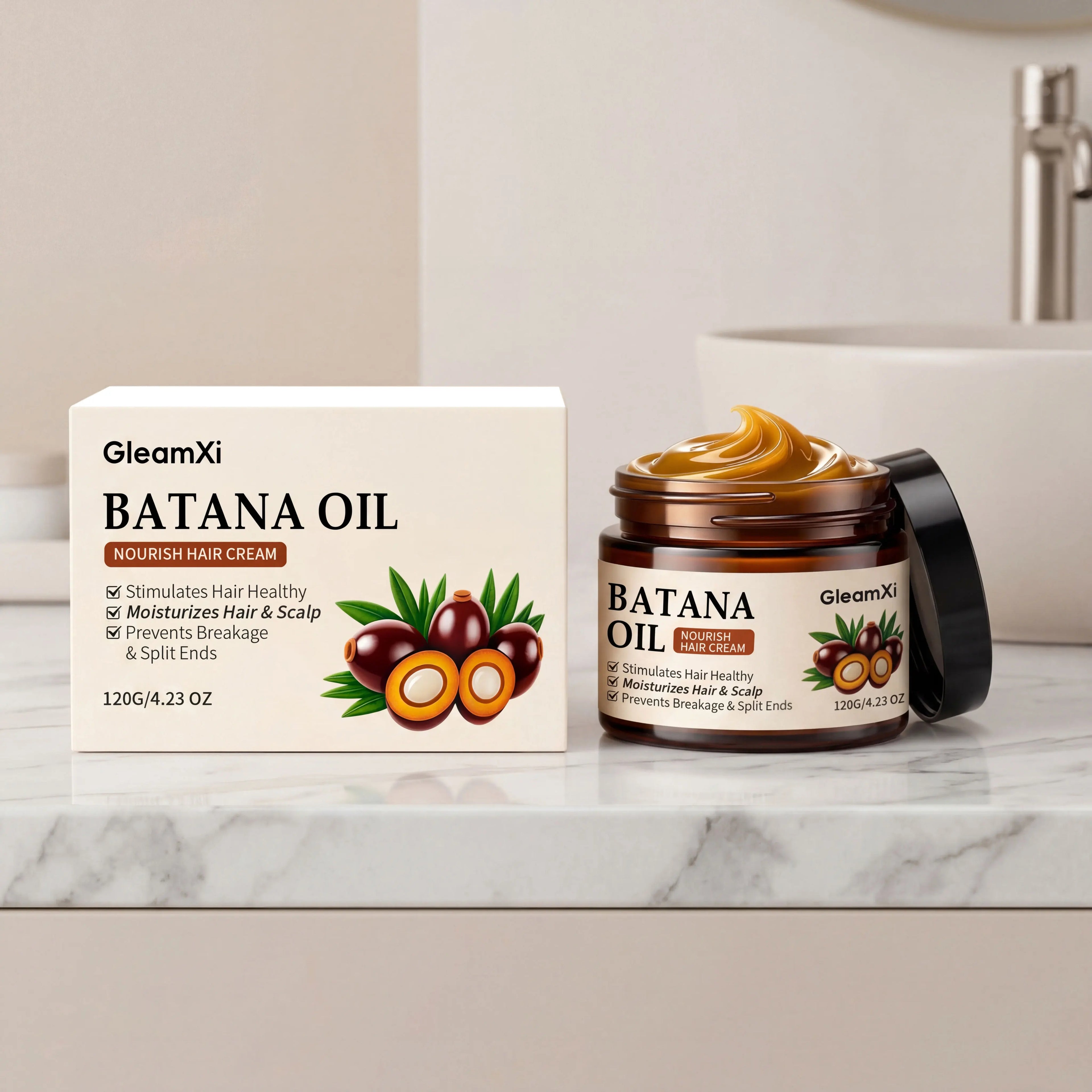 Gleamxi Batana Oil Hair Conditioner – Repair & Hair Growth Hair Conditioner Oasis Select