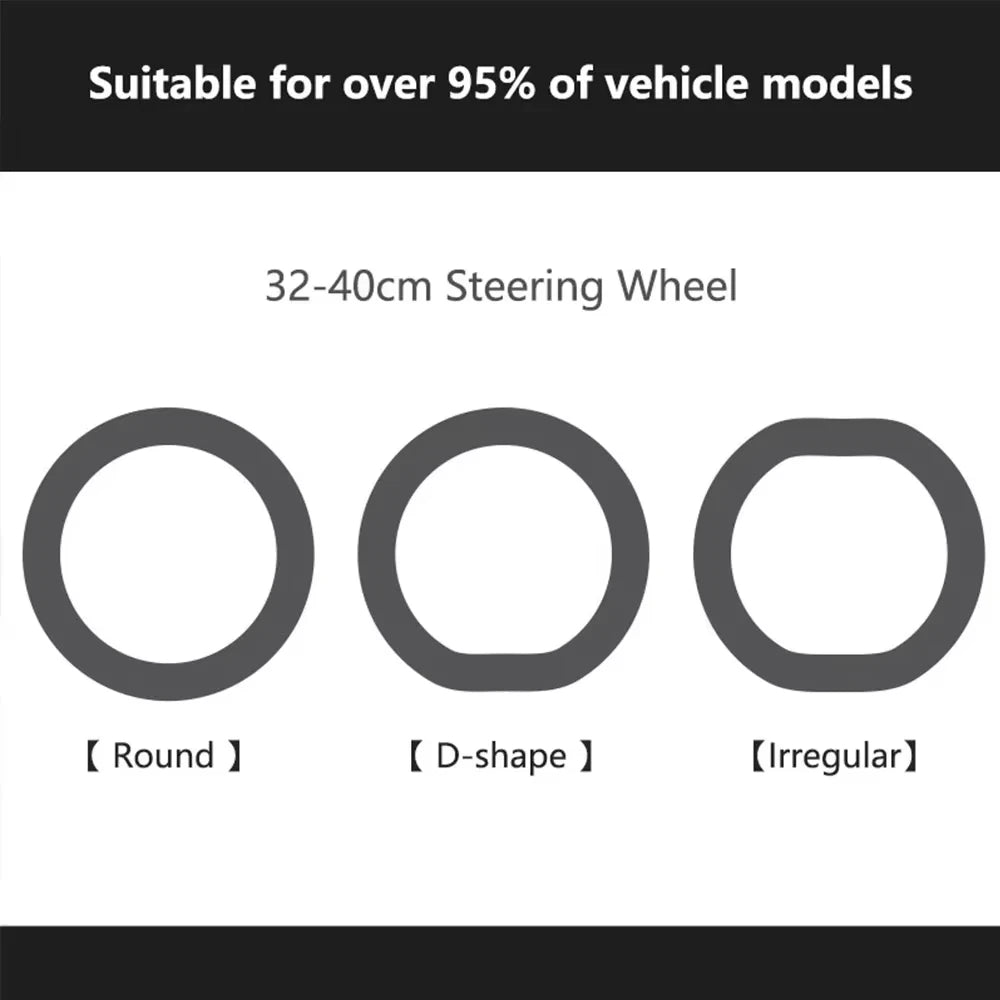 Silicone Steering Wheel Cover – Universal Anti-Slip, 6 Colors