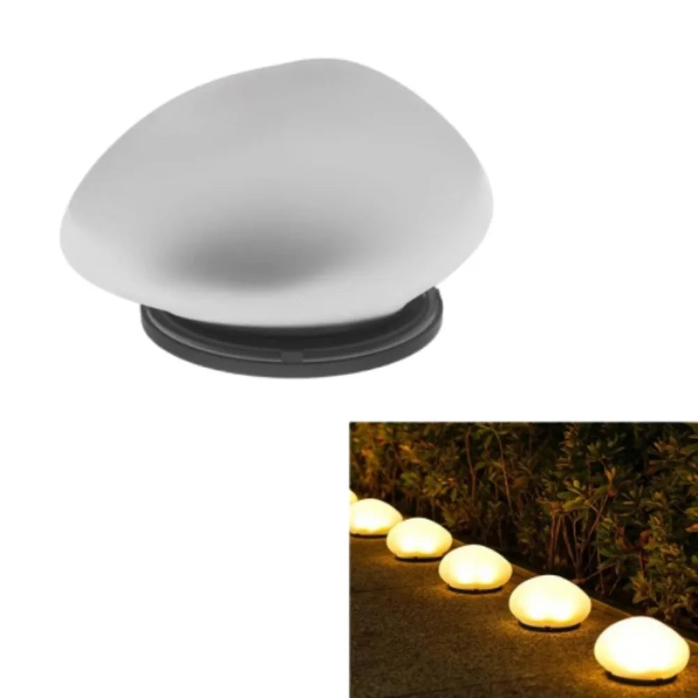 Solar Cobblestone Pebble LED Garden Lights – IP65 Auto On/Off