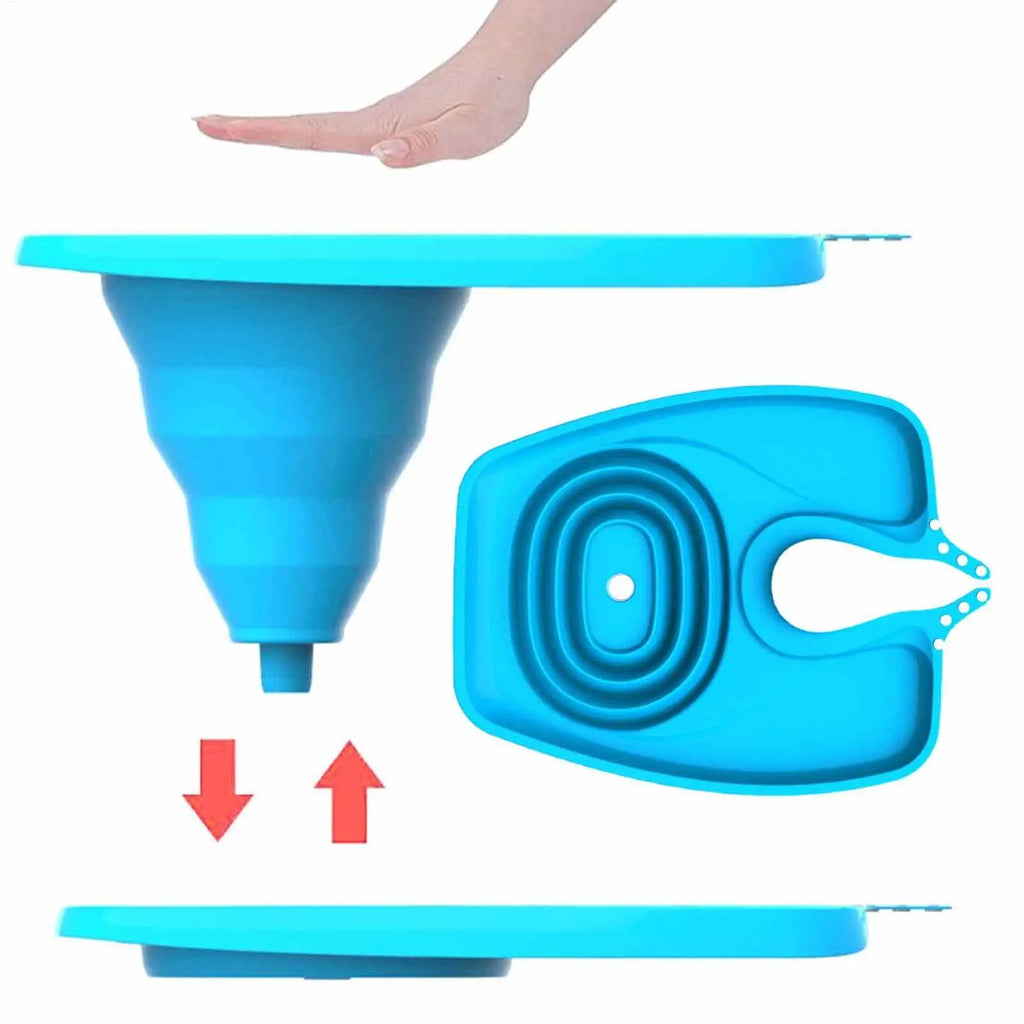 Portable Shampoo Bowl Foldable Shampooing Basin Bowl with Drain Hose for Women Home Salon Hair Wash Supplies for Disabled Oasis Select