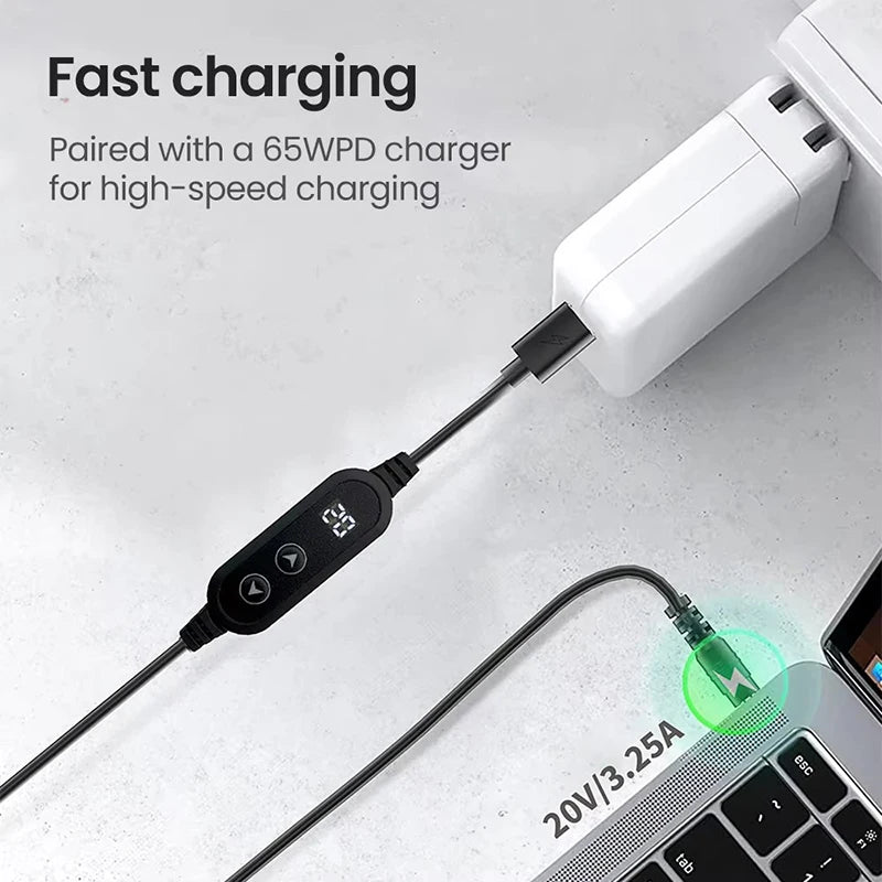 Type C To DC Power Boost Cable 5V To 20V Boost Converter Cable Adapter 60W 3A Max For Wireless Router TV BOX Mini Speaker Fan Oasis Select