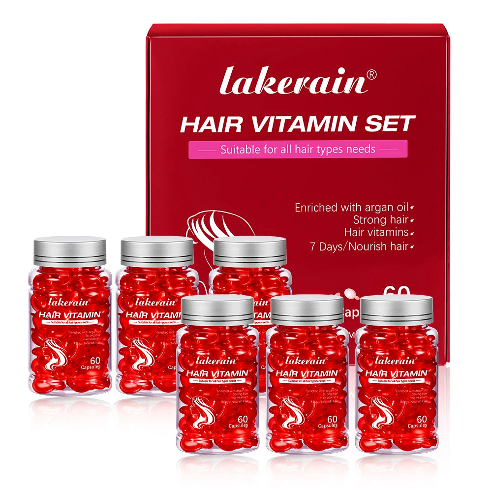 Argan Oil Hair Serum Capsules – Nourishing Keratin Treatment