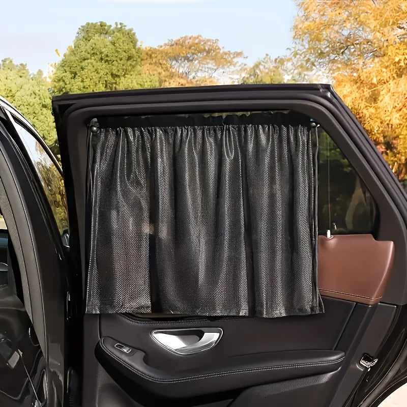 Black Suction Cup Curtain UV Protection Universal Side Window Car Window Sunshade Cover for Kid Baby Children Sunshade Summer Oasis Select