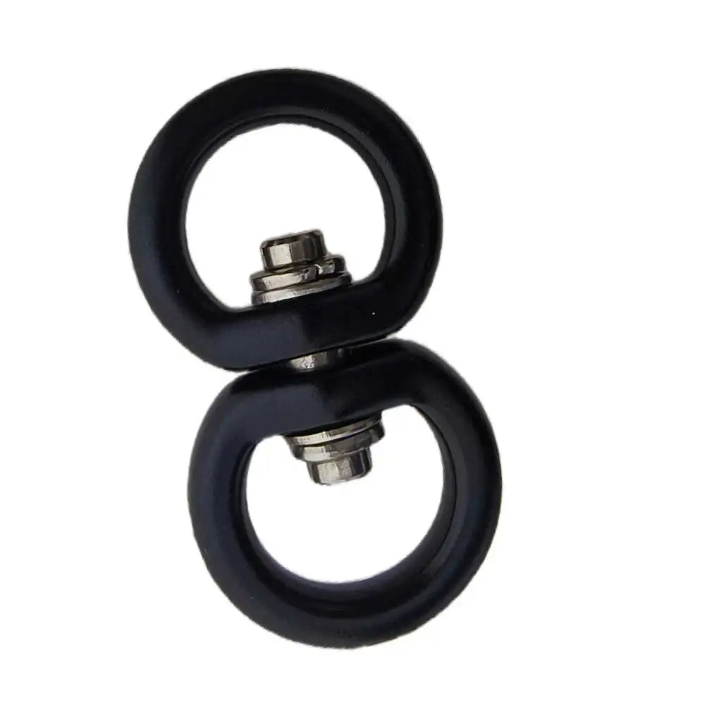 4KN Aviation Aluminum Alloy Swivel Connector for Outdoor 360° Rotation Ring for Dog Leash Backpack Hammock Camping Equipment Oasis Select black 1pc