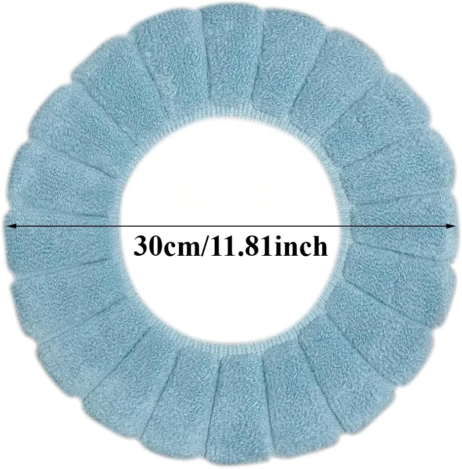 Washable Toilet Seat Cover – Stretchable Cushion Pad for Bathroom, Reusable Washable Soft Mat, Universal Fit Cold Weather Oasis Select