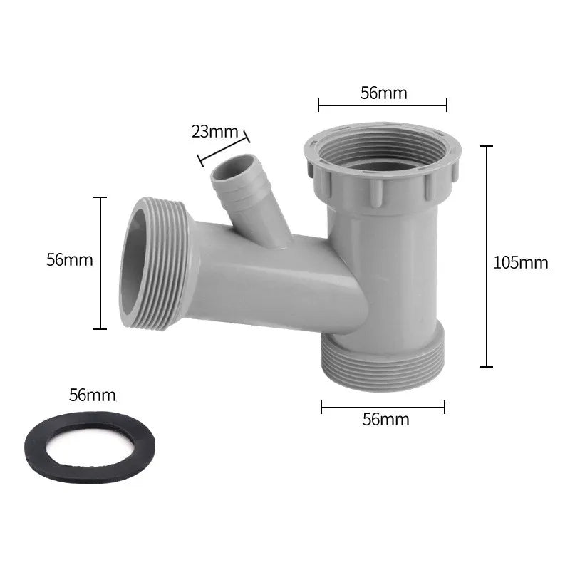Sink Drain Pipe Adapter Y Shaped Basin Sewer Branch Connector Overflow Tube Thread Hose Joint for Kitchen Bathroom Accessories Oasis Select Type-I
