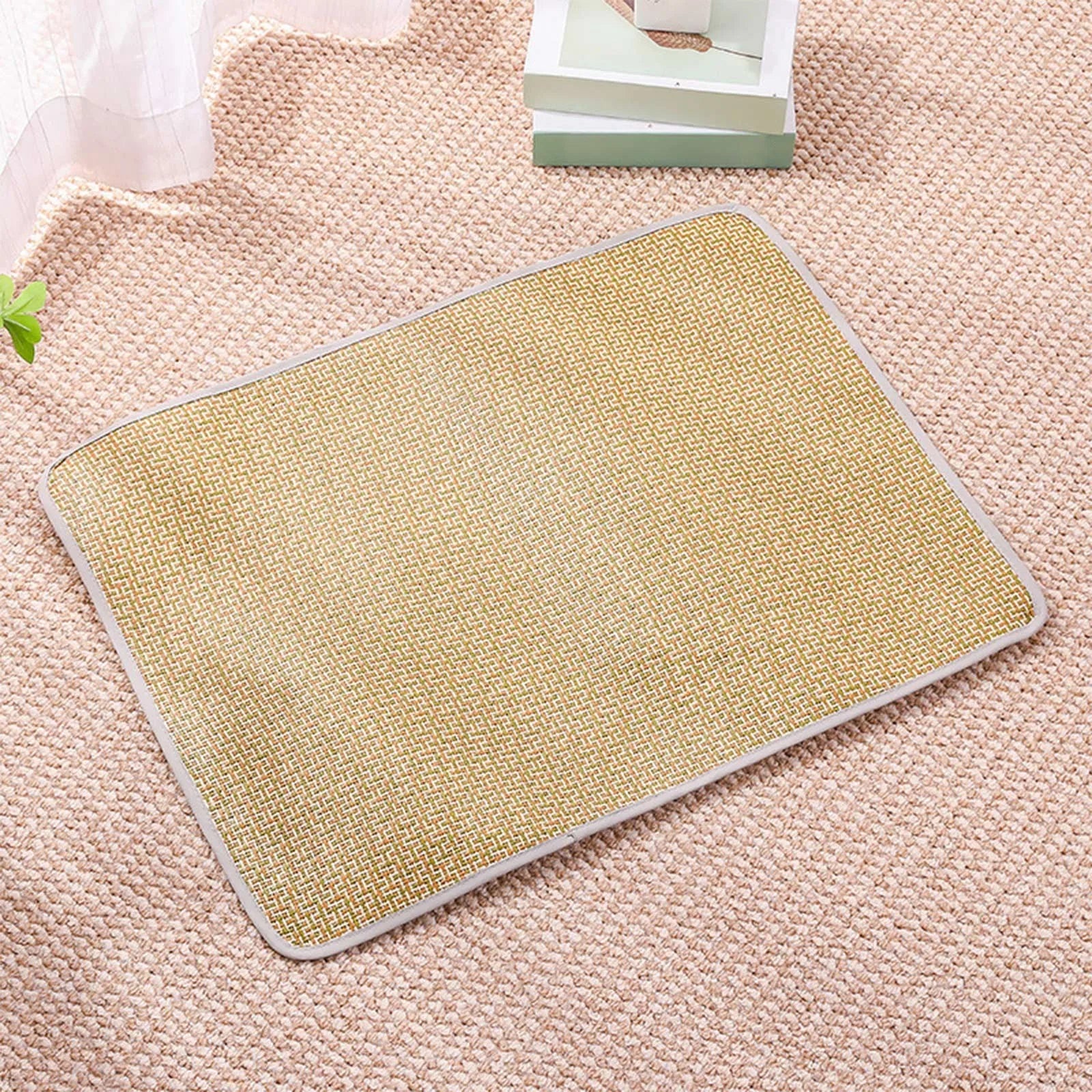 Summer Cooling Gel Pad for Dogs Cats Non Slip Pet Mat Heat Relief Washable Bamboo Bedding Indoor Outdoor Use Oasis Select