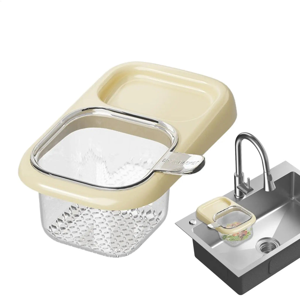 Sink Strainer Basket Suction Cup Drainer Fine Mesh Kitchen Sink Food Catcher Basket for Waste Clog Prevention Home Apartment Oasis Select