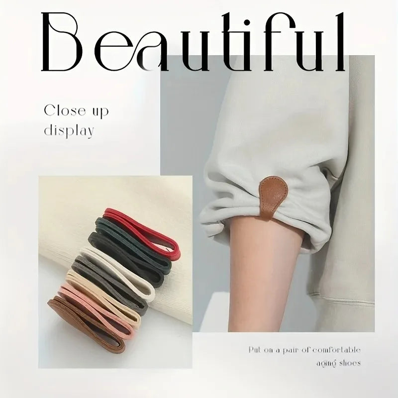 Fixed Magnetic Buckle for Trouser Legs Detachable Nail-free and Seam-free Leather Leg-retracting Buckle Sewing Tools Accessoires Oasis Select
