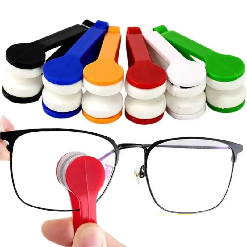 1-10pcs Glasses Cleaning Wiper Portable Multi Functional Mini Glasses Cleaning Brush Sunglasses Glasses Microfiber Wiping Tool Oasis Select