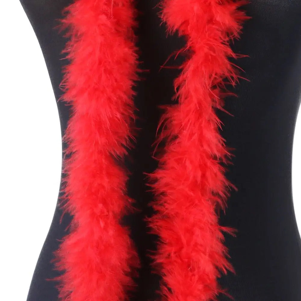 2M Faux Fur Ribbon Tapes Long Fluffy Plush Fur Fabric Stripe for Handmade Trimming Apparel Fabric Sewing Crafts Accessaries Oasis Select red