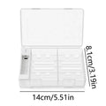 Battery Storage Box with Power Detector – AA & AAA Organizer