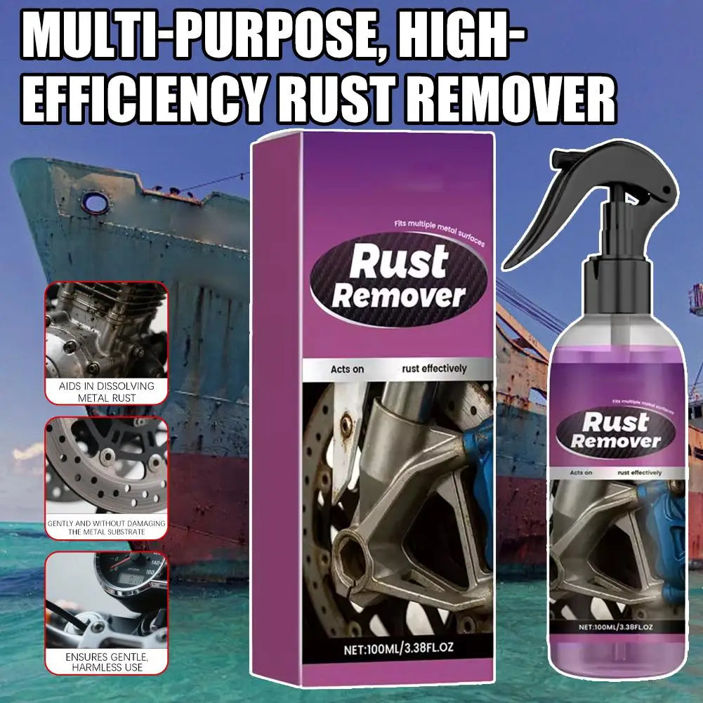 1/3/5Pcs Car Rust Remover Spray Safe Auto Paint Metal Surface Treatment for Chassis, Wheels, Tools Prevents Corrosion Degreaser Oasis Select