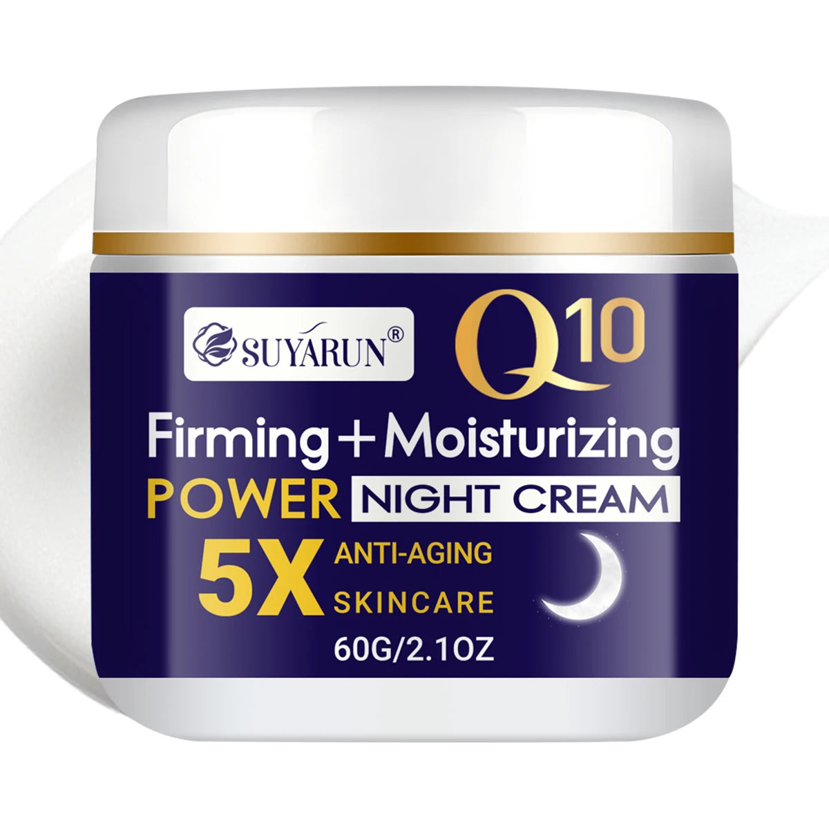 SUYARUN Niacinamide Night Cream for Brightening & Anti-Aging - Deep Moisturizing Facial Cream, Suitable for All Skin Types. Oasis Select 60g