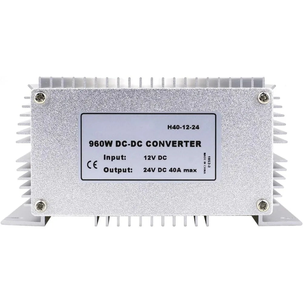 Waterproof DC/DC 12V to 24V BoostConverter 40A 960W Step UpVoltageRegulatorModuleCarPowerSupplyVoltageTransformer (Input10V-16V) Oasis Select