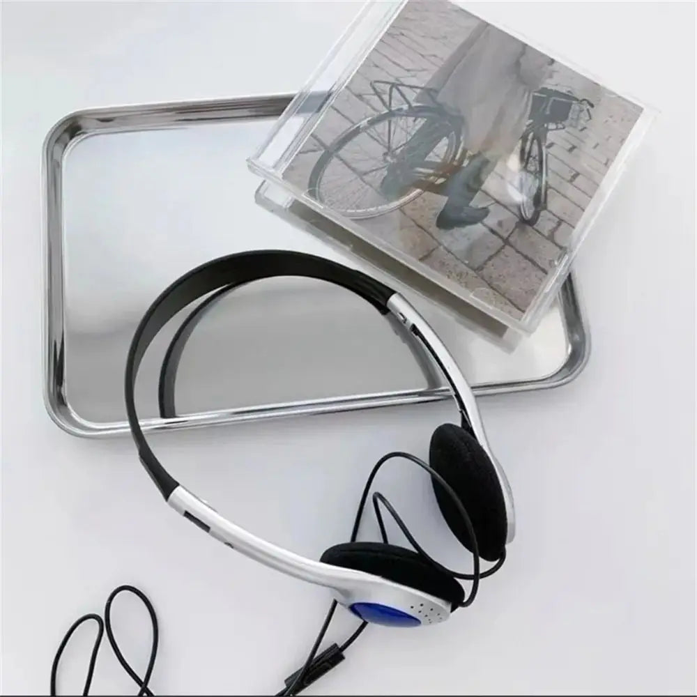 Y2K Personality Headphones Retro Millennium Wind Headset Blue Black Fashion Headset Over Ear Earbud 3.5mm Oasis Select