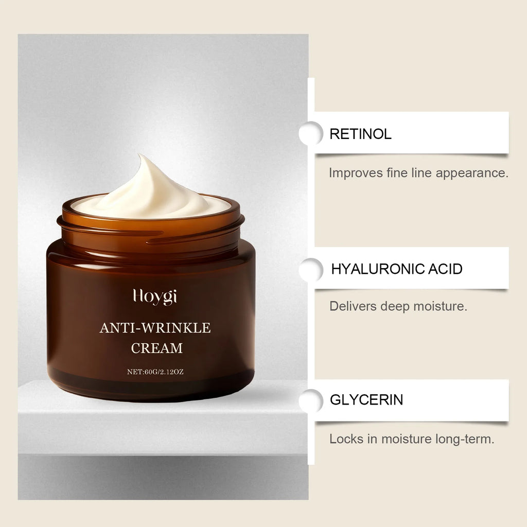Retinol Skincare Set Anti-Wrinkle Cream Serum & Eye Balm for Moisturizing Firming Fade Fine Lines Brightening Face Eye Care Oasis Select