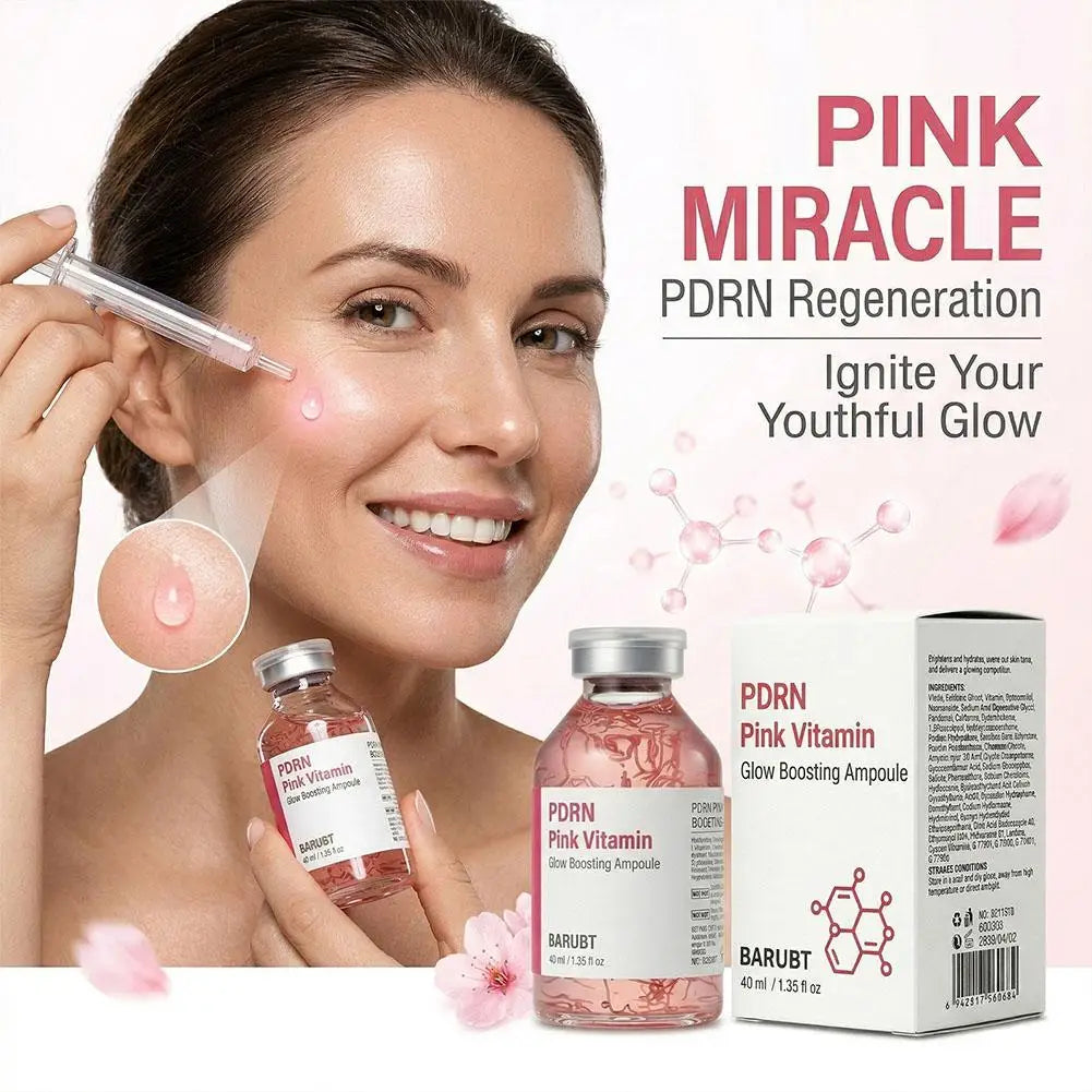 Collagen Silk Peptide Peptide Pink PDRN Glow Intensive Ampoule Intensely Hydrating, Lifting And Firming Increase Skin Elasticity Oasis Select