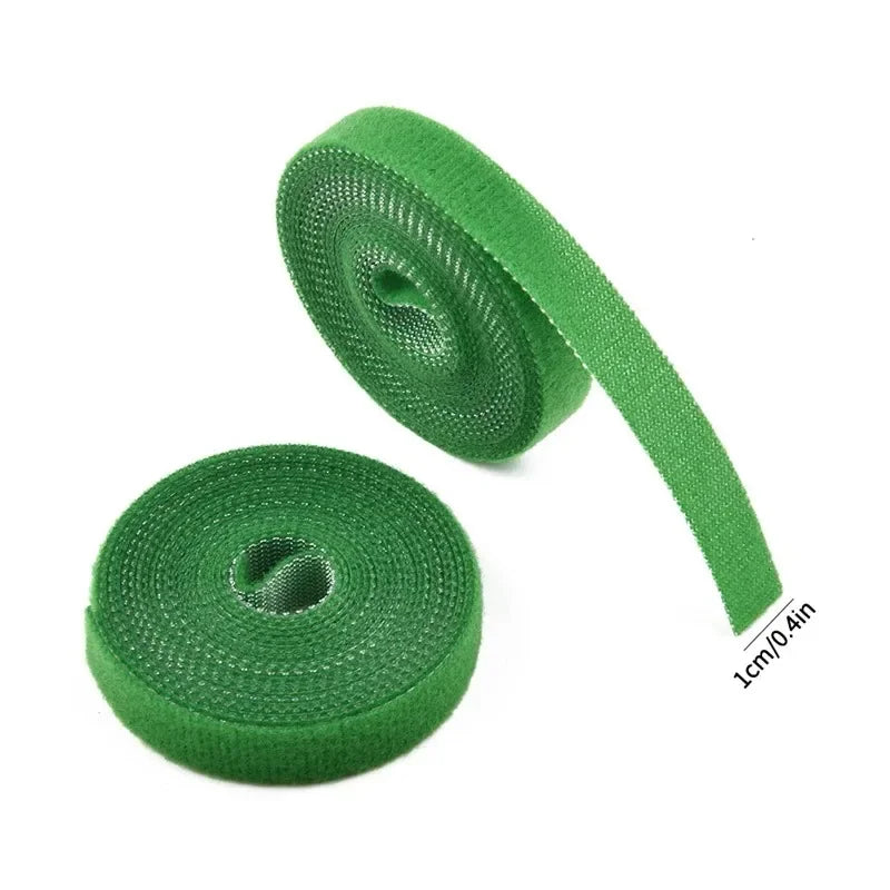 Green Garden Twine Plant Ties Nylon Plant Bandage Garden Hook Loop Bamboo Cane Wrap Support Garden Accessories Oasis Select