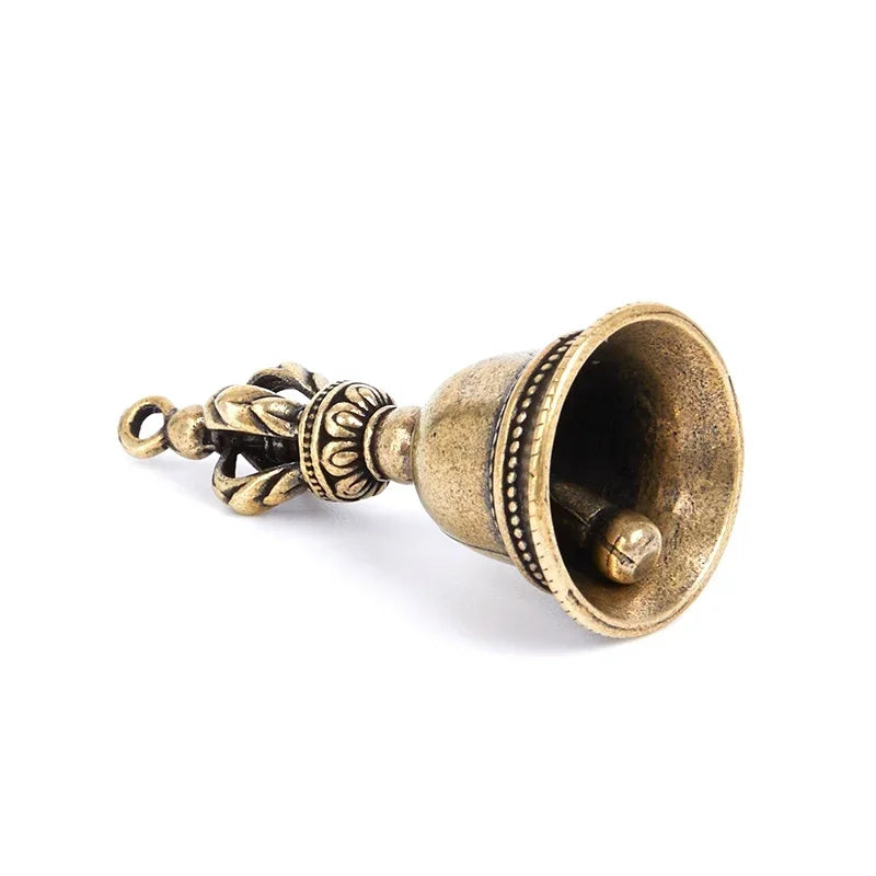 Christmas Bronze Bell Creative Gift Home Decoration Accessories Brass Handicraft Die-casting Drop Bell Key Car Button Wind Bell Oasis Select