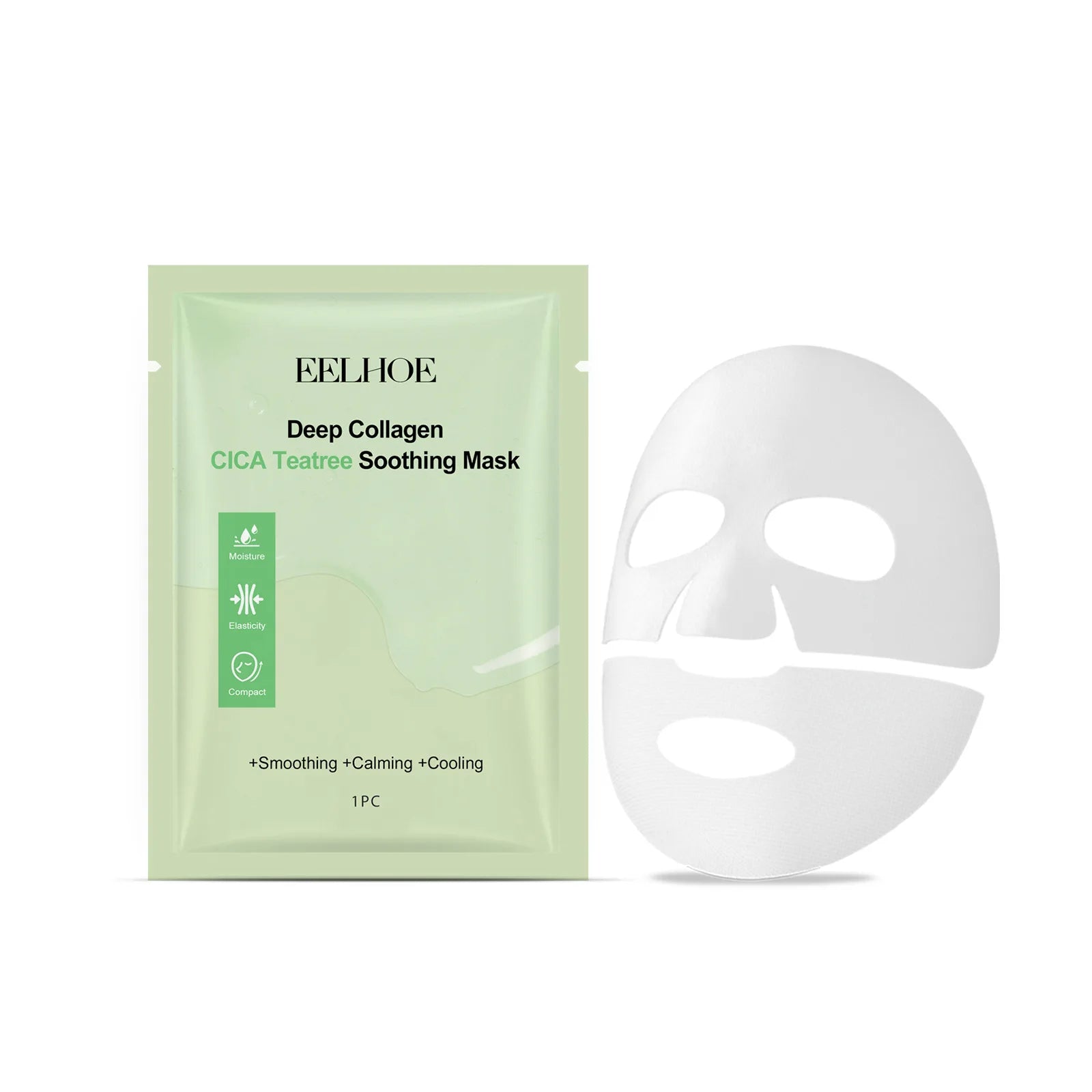 EELHOE Nicotinamide Face Mask – Collagen, Hyaluronic Acid Firming Collagen Sheet Mask Oasis Select 1pcs tea tree