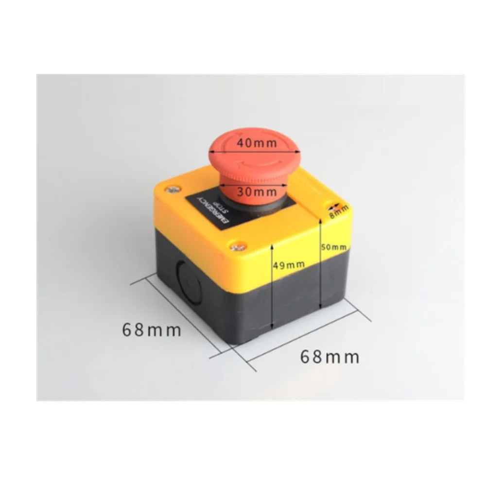 Red Mushroom Emergency Stop Push Button Switch NO/NC 240V 5A