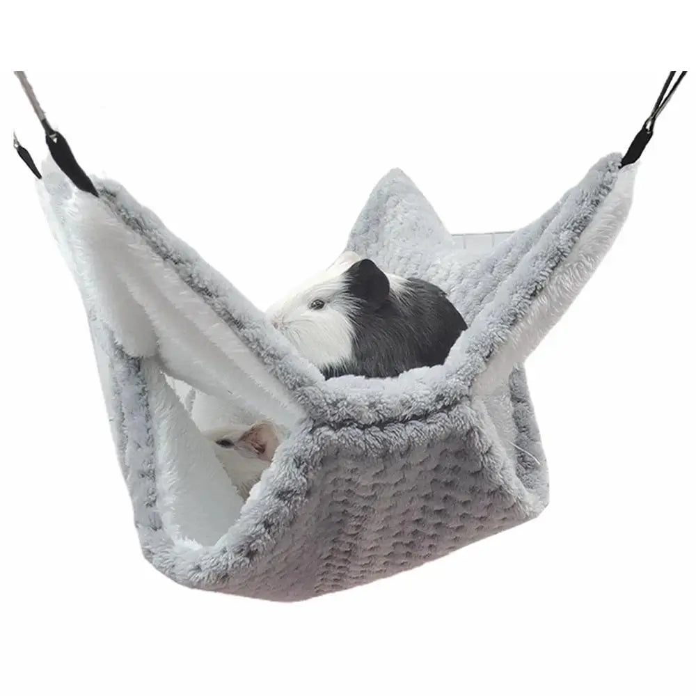 2-in-1 Double Layer Hamster Hammock – Small Pet Hanging Bed