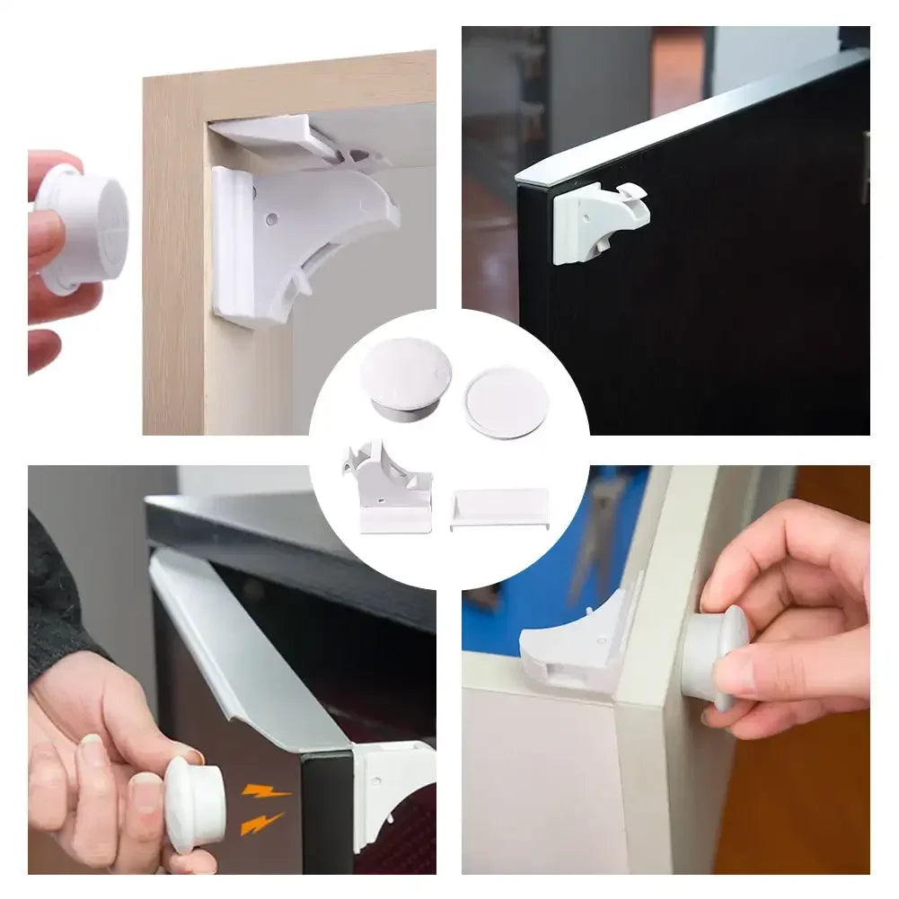 Magnetic Child Lock Children Protection Baby Safety Lock Drawer Latch Cabinet Door Lock Limiter Children Security Locks Oasis Select