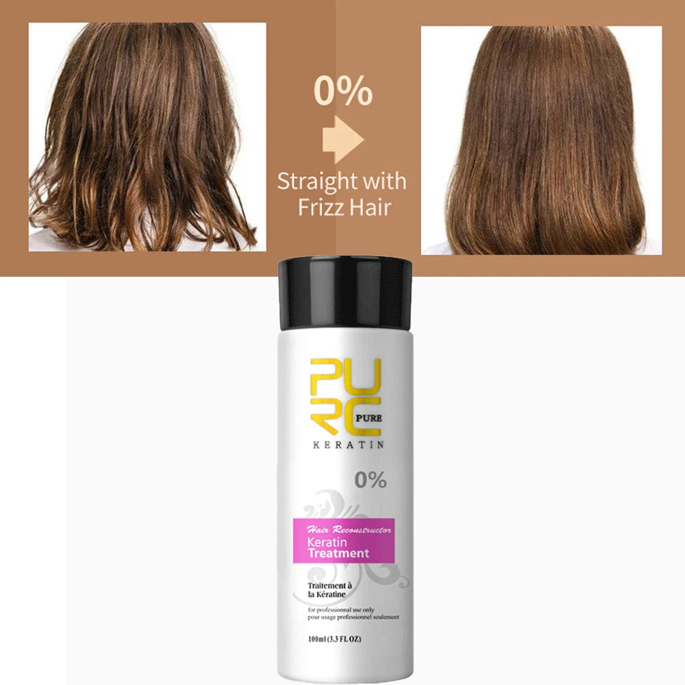 PURC Smoothing Shampoo Conditioner Professional Keratin Hair Treatment Nourishes Dry Repair Damaged Moisturizing Hair Care Oasis Select 0 Degree Keratin China Mainland