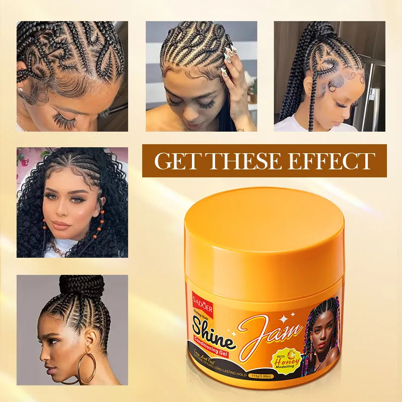 Beeswax & Honey Hair Styling Gel 113g – Non-Sticky Hold Hair Styling Gel Oasis Select