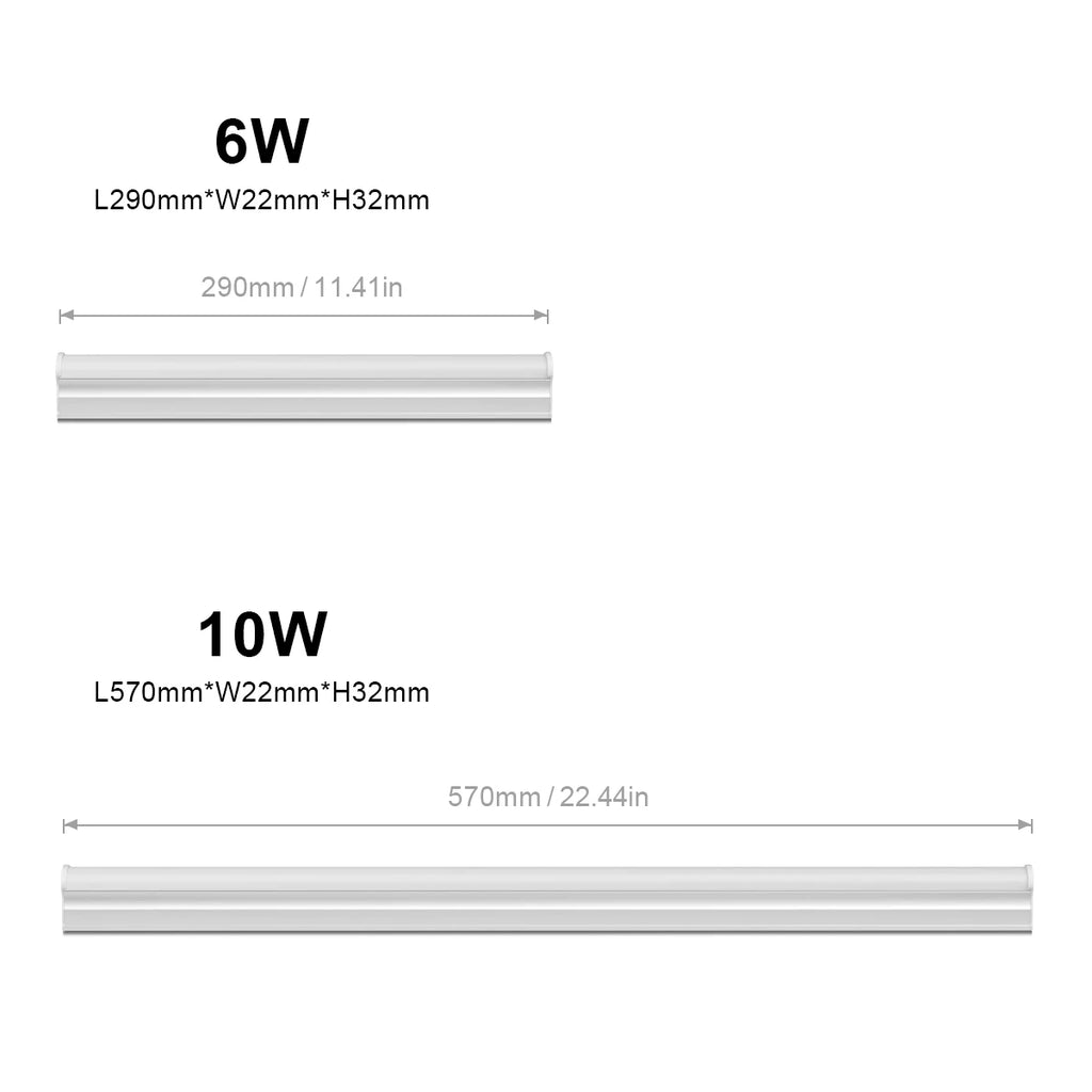 LED Tube Light Bar 29cm T5 Fluorescent 1-5 Pcs 220V 6W Kitchen Bathroom Bedroom Cabinet Lighting - Energy Efficient Bulbs Tube Oasis Select