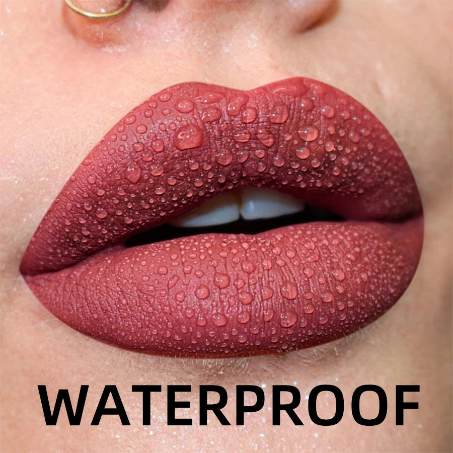 MCD 19-Shade Matte Velvet Liquid Lipstick – Waterproof Lip Glaze