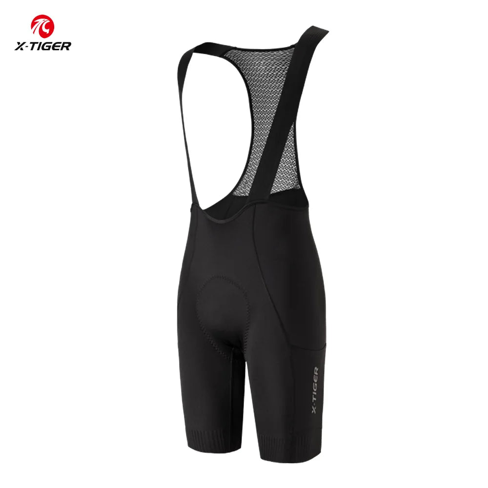X-TIGER Men Cycling Shorts120 High Density Buffering Cushion Cycling Bib Pants MTB Road Bike 8 Hours Long Distance Cycling Pants Oasis Select XM-DBK-40101 Asian-XXXL