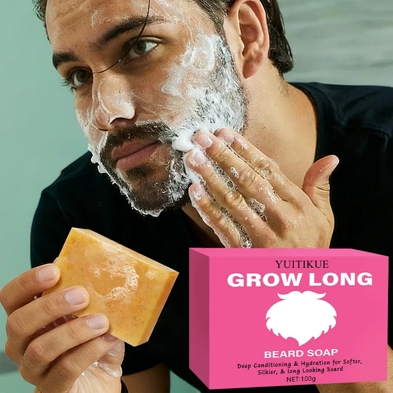 GROW LONG Beard Soap 100g – Moisturize, Cleanse & Condition