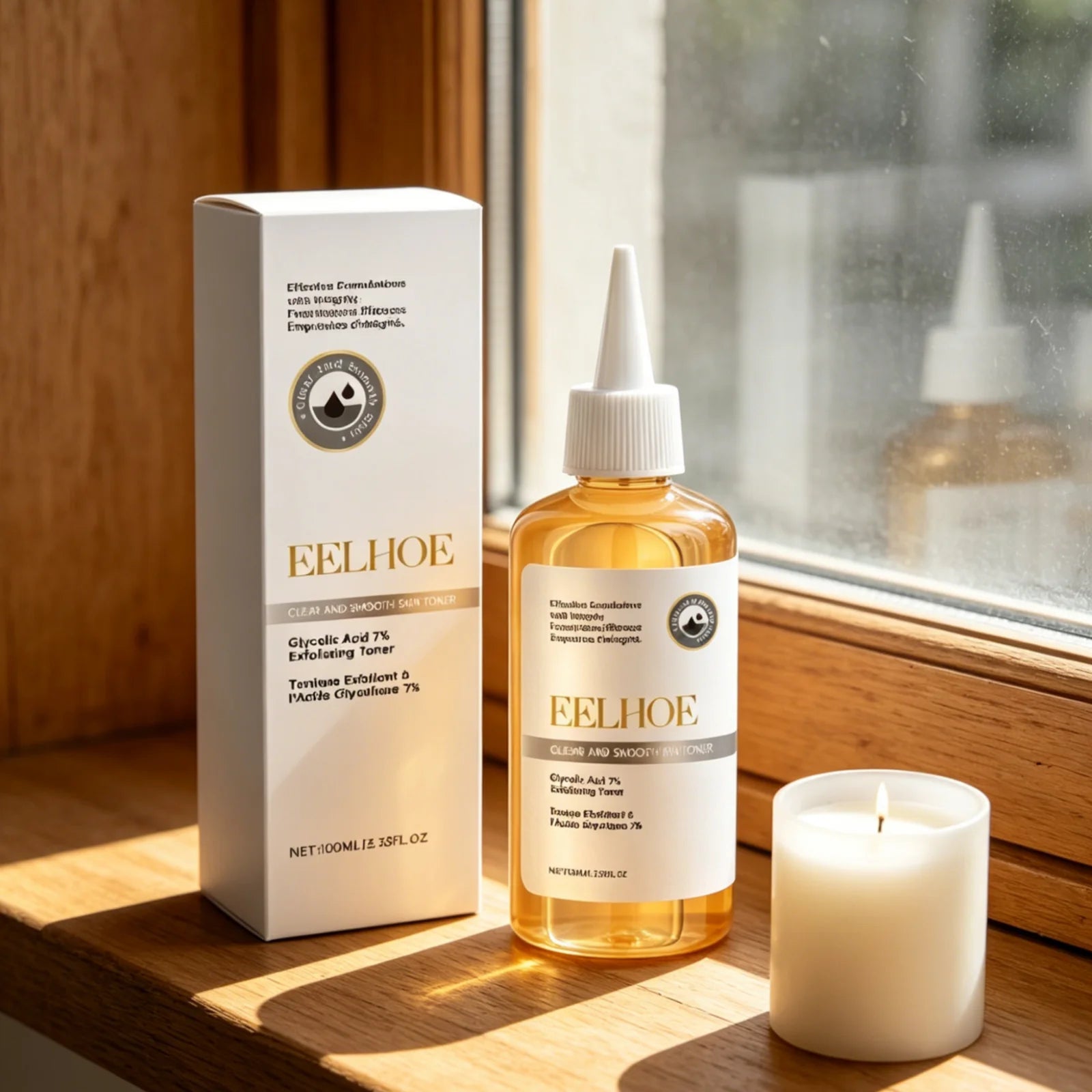 EELHOE Glycolic Acid Toner Gentle Exfoliation Refine Pores Deep Moisturizing Brighten Skin Tone Natural Clear Smooth Skin Toner Oasis Select