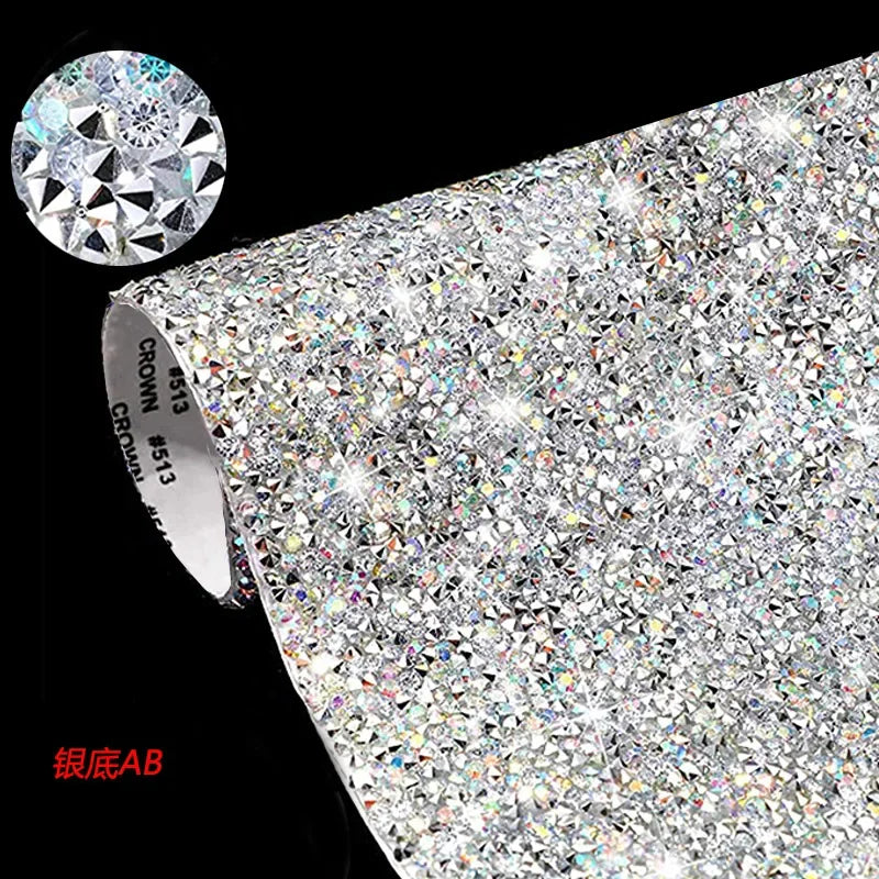 Mobile Phone Case Accessories Rhinestone Sticker Shoe Bag Car Decoration Accessories Diy Self-adhesive Drill Sticker Oasis Select D 24 x 40cm