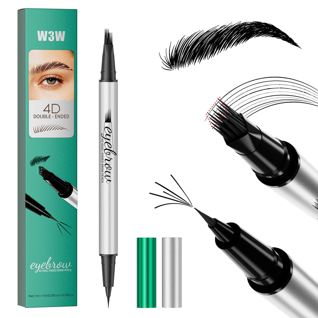 2-in-1 Waterproof Eyebrow Pencil & Eyeliner | 4D Microcarving