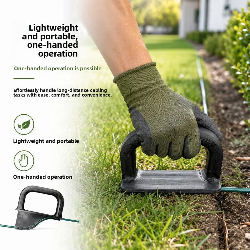Boundary Wire Insertion Tool Durable Universal Plastic Robotic Lawn Mower Groove Insertion Tool Garden Yard Lawn Care Accessory Oasis Select