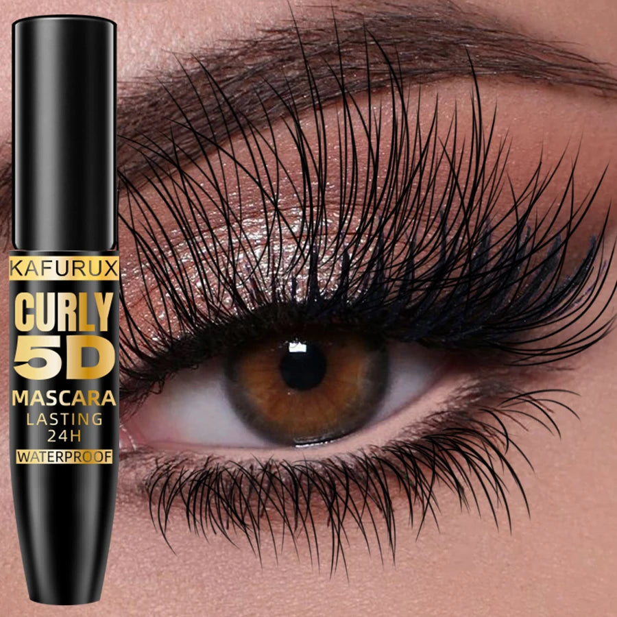 KAFURUX 5D Waterproof Silk Fiber Mascara – Lengthening & Volume