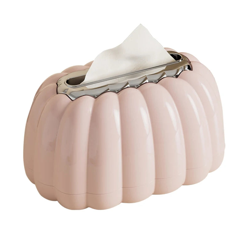 1pc Modern Deluxe Tissue Box-With Pink Bow for Living Room, End Table Display, Home Organization, Baskets, Boxes, Containers Oasis Select Pink